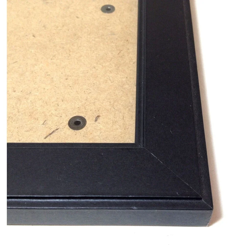 Vintage 5 x 7 Picture Frame Black Stand or Hang Glass Front